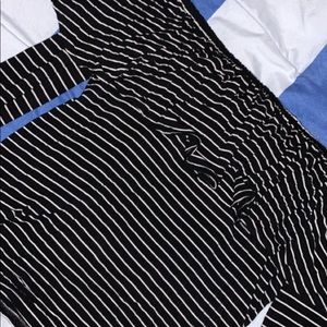 American Eagle Striped off the shoulder flowy top